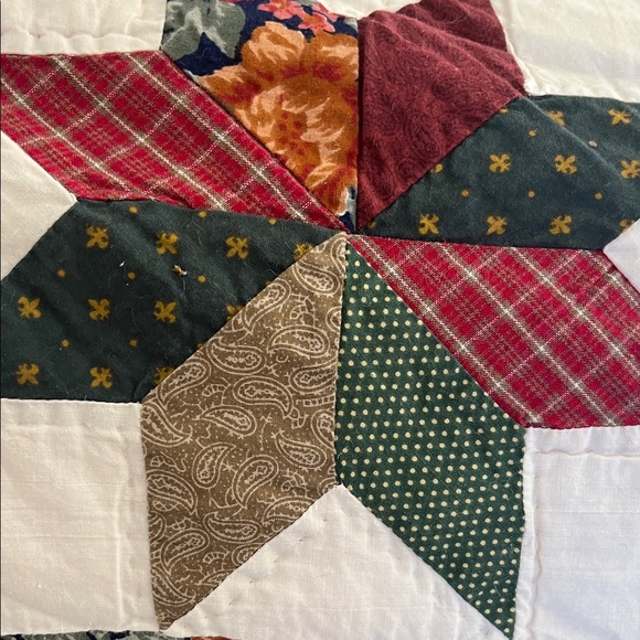 Patchwork Pieced Quilt STAR pattern VINTAGE - Picture 4 of 16